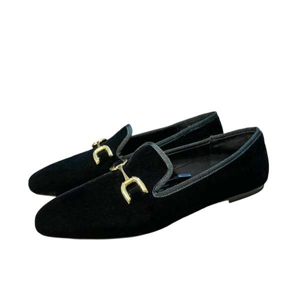 Zara Embellished Velvet Loafers - Picture 5 of 10